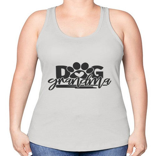 doggrandma 123# - dogs -Racerback Tank