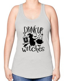 drink up witches 41# - witch -Racerback Tank