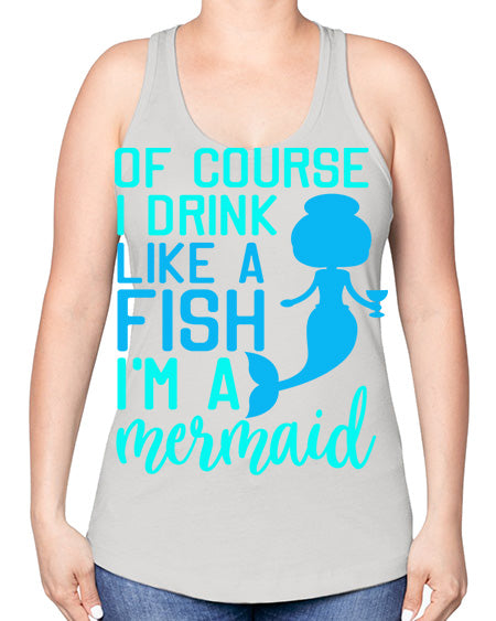 drinklikeafishvk 61# - shark-fish -Racerback Tank