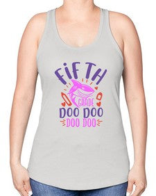 fifth grade doo doo 65# - fifth grade -Racerback Tank