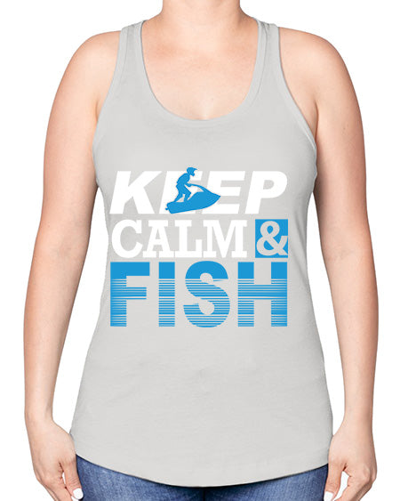 fishing transperment png 19# - shark-fish -Racerback Tank