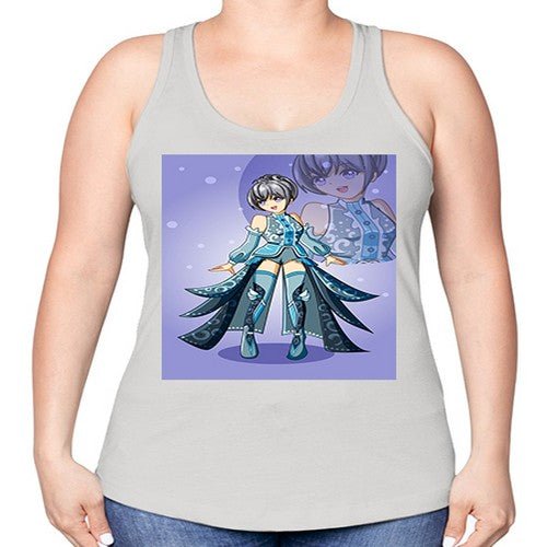 game of beautiful girl140# - anime -Racerback Tank