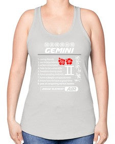 gemini 242# - gemini -Racerback Tank