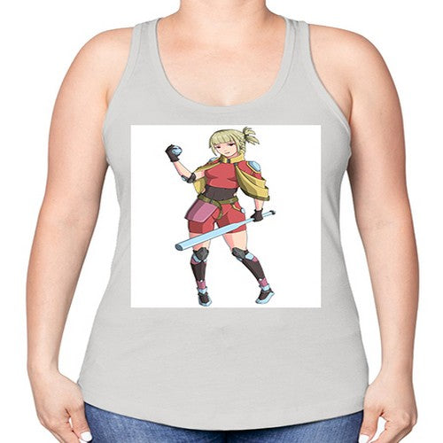 girl bring stick3# - anime -Racerback Tank