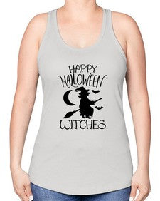 happy halloween witches 35# - witch -Racerback Tank