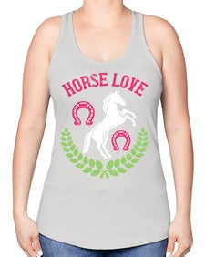 horse love Style 50# - horse -Racerback Tank