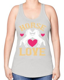 horse lovee Style 49# - horse -Racerback Tank