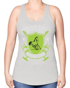 horse show dad Style 48# - horse -Racerback Tank