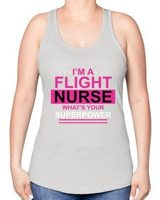 i am flight nurse what s 855# - nurse -Racerback Tank