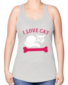 i love cat Style 55# - cats -Racerback Tank
