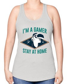 im gamer stay at home 119# - video games -Racerback Tank