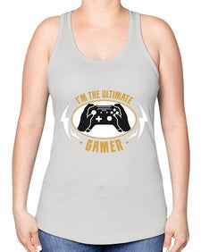 im the ultimate gamer 122# - video games -Racerback Tank