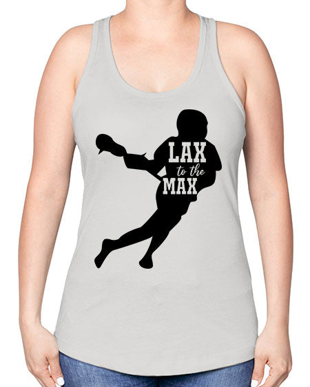 lax to the max 2# - lacrosse -Racerback Tank
