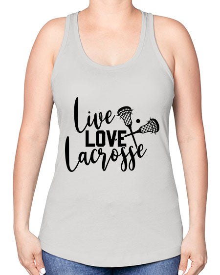 live.love 11# - lacrosse -Racerback Tank