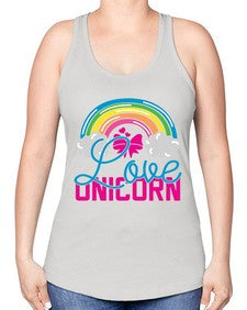 love unicorn 273# - unicorn -Racerback Tank