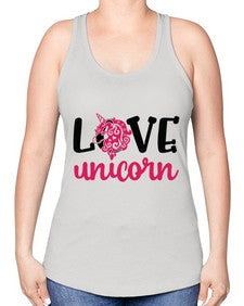 love unicorn 274# - unicorn -Racerback Tank