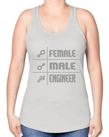 male female engineer 1084# - engineer -Racerback Tank