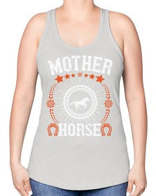 mother of horse Style 27# - horse -Racerback Tank