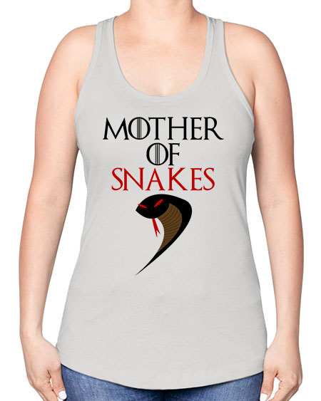 mother of snakes - snake -Racerback Tank