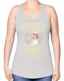 my mommy is just a nurse 1109# - nurse -Racerback Tank