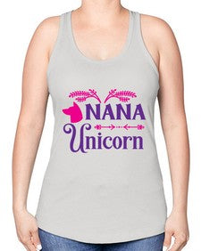 nana unicorn 331# - unicorn -Racerback Tank