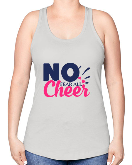 no fear all cheer 1728# - cheer -Racerback Tank