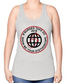 nurse takes dc design 1200# - nurse -Racerback Tank