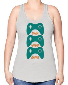 own your game 143# - video games -Racerback Tank