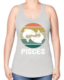 pisces 346# - pisces -Racerback Tank