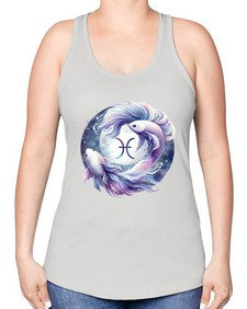 pisces 347# - pisces -Racerback Tank