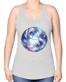 pisces 348# - pisces -Racerback Tank