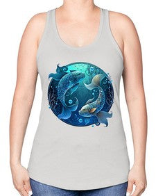 pisces 364# - pisces -Racerback Tank