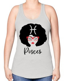pisces 382# - pisces -Racerback Tank