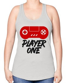 play one 145# - video games -Racerback Tank