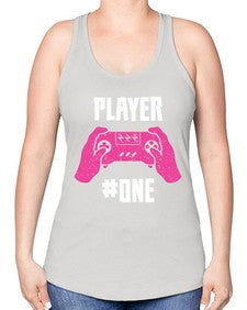 player one 147# - video games -Racerback Tank