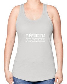 programmer some one who 1# - computer -Racerback Tank
