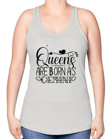 queens are born as Gemini 390# - gemini -Racerback Tank