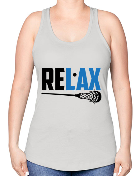 relax 3# - lacrosse -Racerback Tank