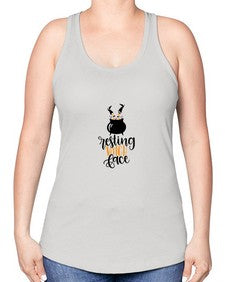 resting witch face 23# - witch -Racerback Tank