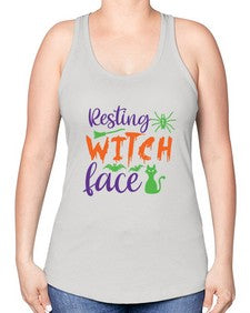 resting witch face 26# - witch -Racerback Tank