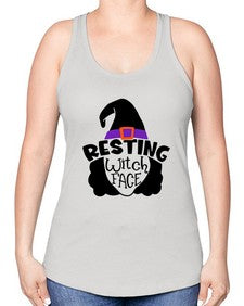 resting witch face 27# - witch -Racerback Tank