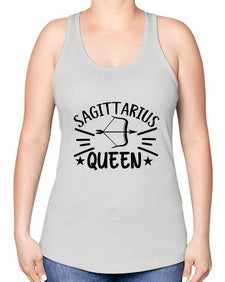sagittarius queen 411# - sagittarius -Racerback Tank