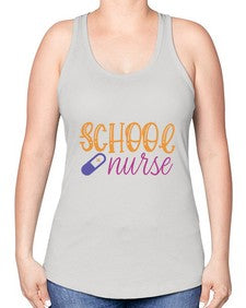 school nurse Style 1375# - nurse -Racerback Tank
