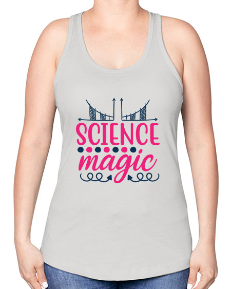 science magic 67# - general science -Racerback Tank