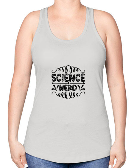 science nerd 56# - general science -Racerback Tank