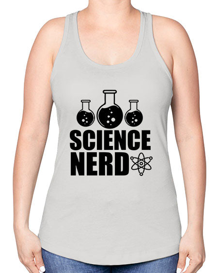 science nerd 62# - general science -Racerback Tank