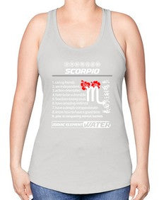 scorpio 456# - scorpio -Racerback Tank