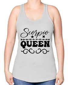 scorpio queen 447# - scorpio -Racerback Tank
