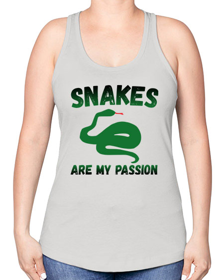 snake are my passion - snake -Racerback Tank