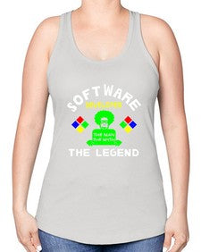 software developer the legend 16# - computer -Racerback Tank